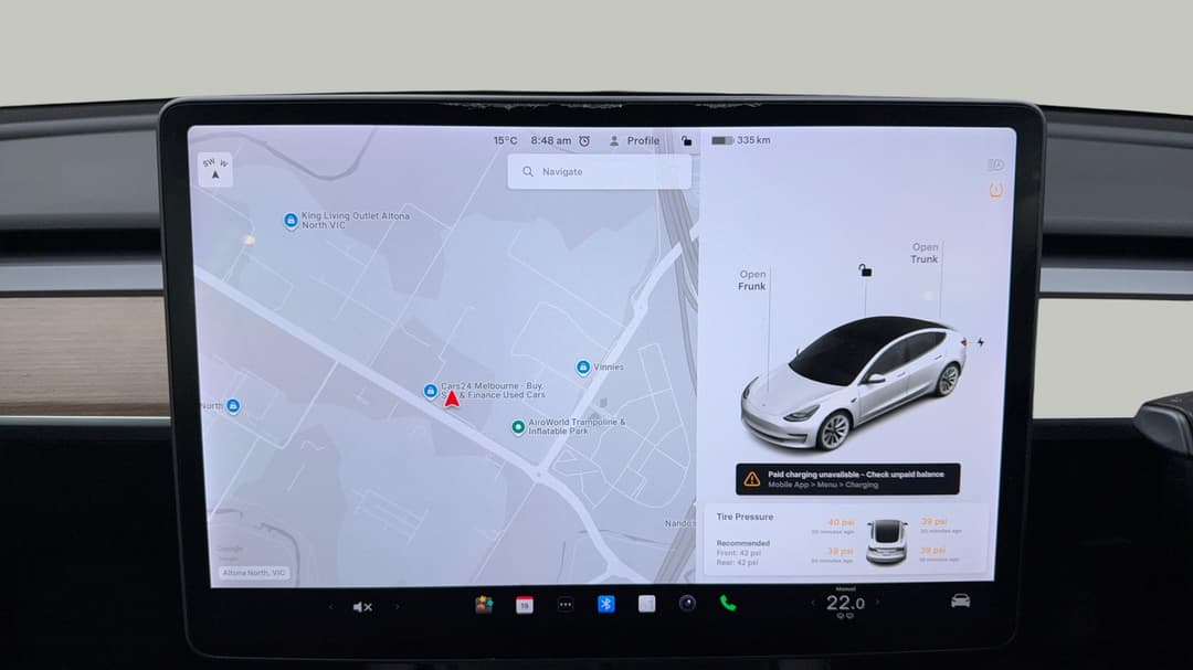 2021 Tesla Model 3 Long Range AWD, Automatic, 48744 km, Infotainment System