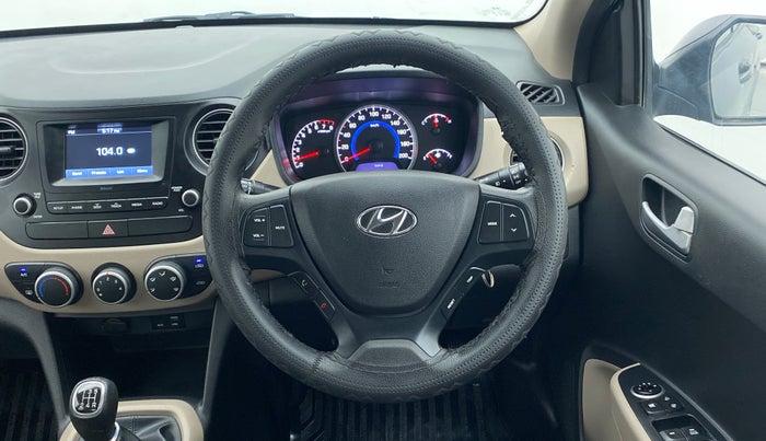 2017 Hyundai Grand i10 SPORTZ 1.2 KAPPA VTVT, Petrol, Manual, 9,253 km, Steering Wheel Close-up