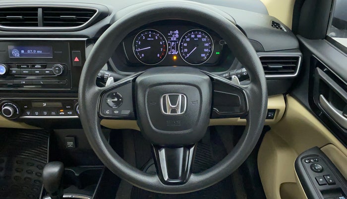 2019 Honda Amaze 1.2 V CVT I VTEC, Petrol, Automatic, 11,524 km, Steering Wheel Close Up