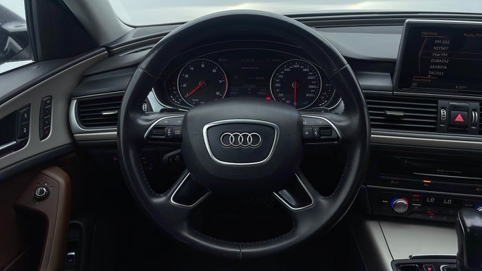 AUDI A6-Steering Wheel Close-up