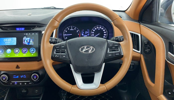 2019 Hyundai Creta 1.6 VTVT SX AUTO, Petrol, Automatic, 26,340 km, Steering Wheel Close Up