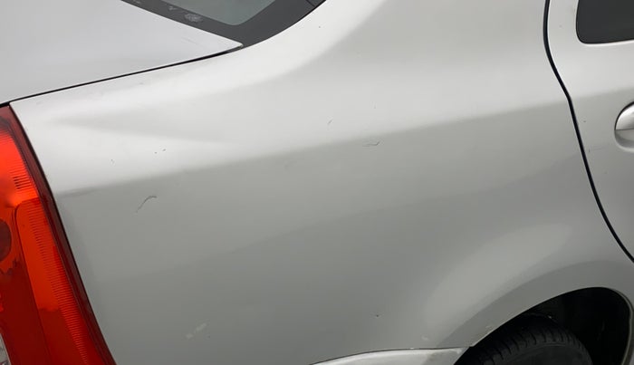 2012 Toyota Etios G, Petrol, Manual, 89,441 km, Right quarter panel - Slightly dented