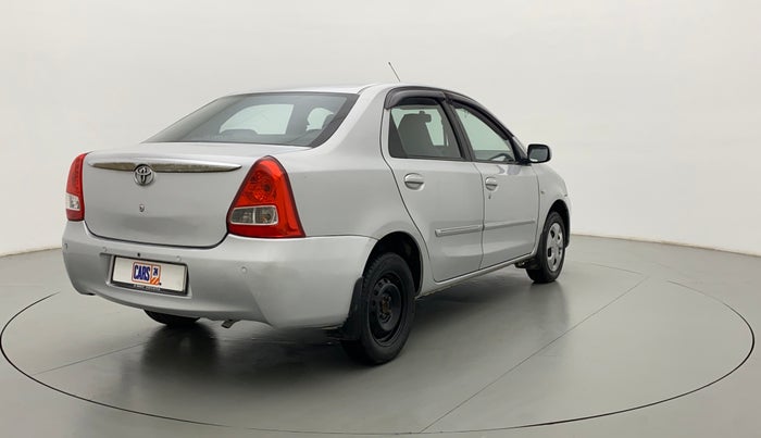 2012 Toyota Etios G, Petrol, Manual, 89,441 km, Right Back Diagonal
