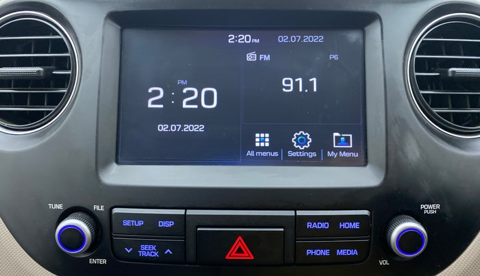 2019 Hyundai Grand i10 SPORTZ 1.2 KAPPA VTVT, Petrol, Manual, 8,515 km, Infotainment System