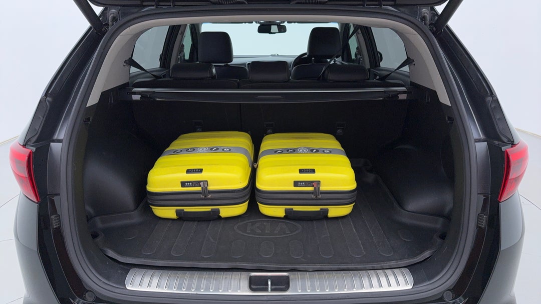 Boot Inside View with Luggage