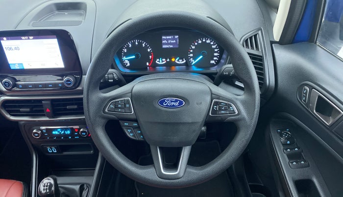 2018 Ford Ecosport TREND 1.5L PETROL, Petrol, Manual, 22,254 km, Steering Wheel Close Up