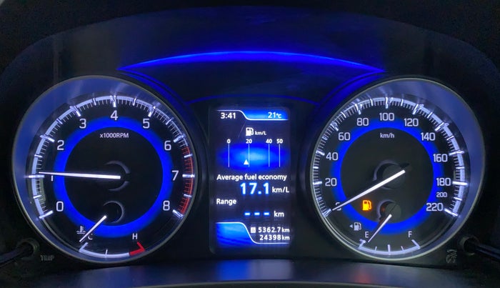 2021 Toyota Glanza V, Petrol, Manual, 24,378 km, Odometer Image