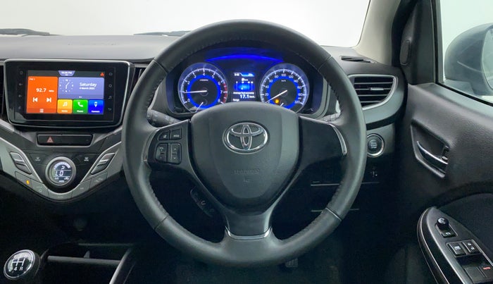 2021 Toyota Glanza V, Petrol, Manual, 24,378 km, Steering Wheel Close Up