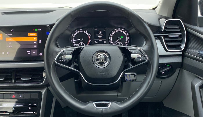 2022 Skoda KUSHAQ AMBITION 1.0 TSI AT, Petrol, Automatic, 3,569 km, Steering Wheel Close Up