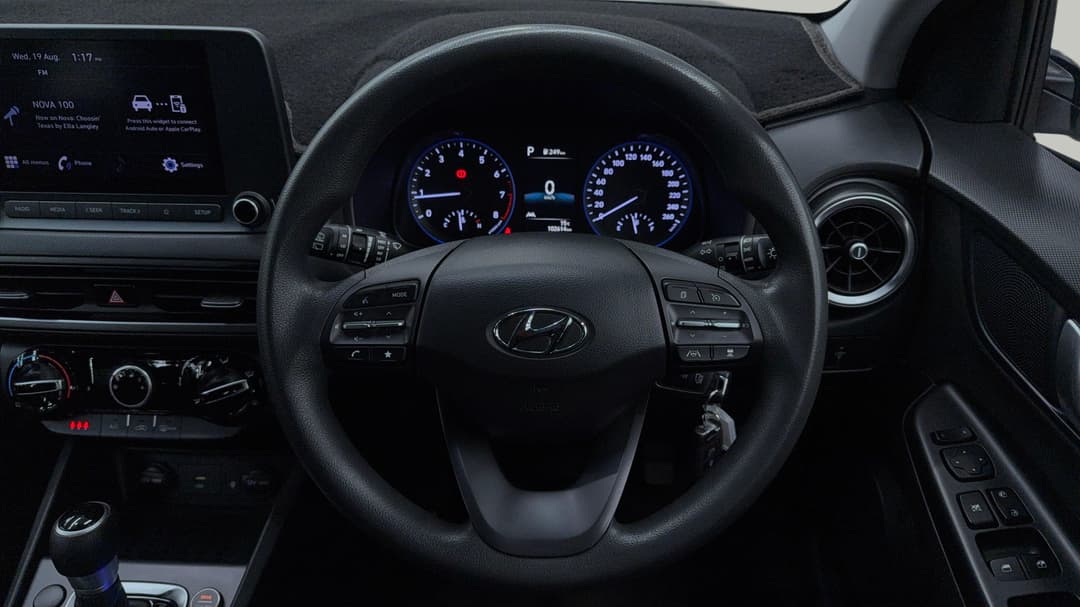 2021 Hyundai Kona (FWD), Automatic, 102614 km, Steering Wheel Close-up