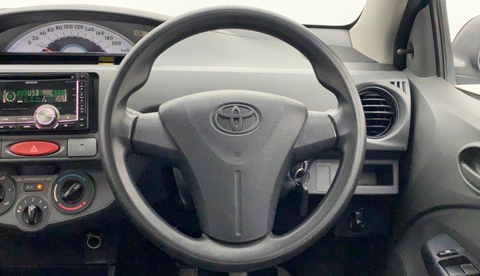 2012 Toyota Etios G, Petrol, Manual, 66,371 km, Steering Wheel Close Up
