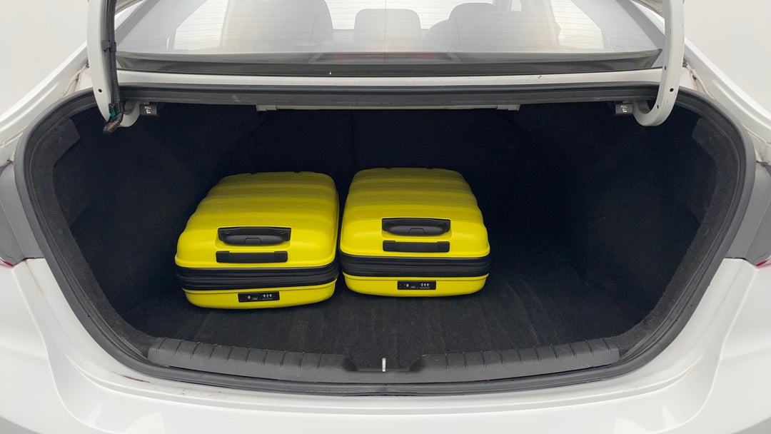Boot Inside View with Luggage
