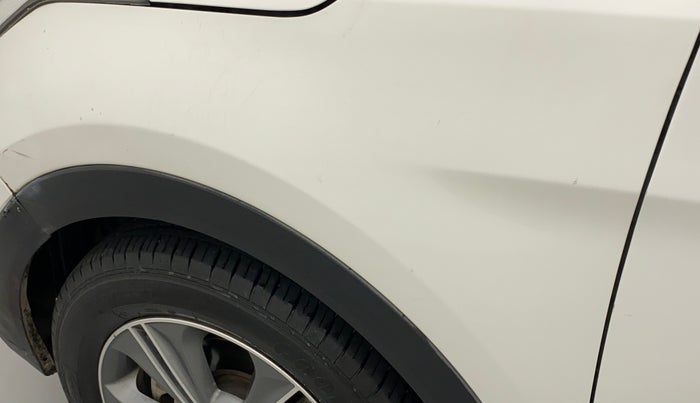 2017 Hyundai Creta SX PLUS AT 1.6 PETROL, Petrol, Automatic, 87,878 km, Left fender - Slightly dented