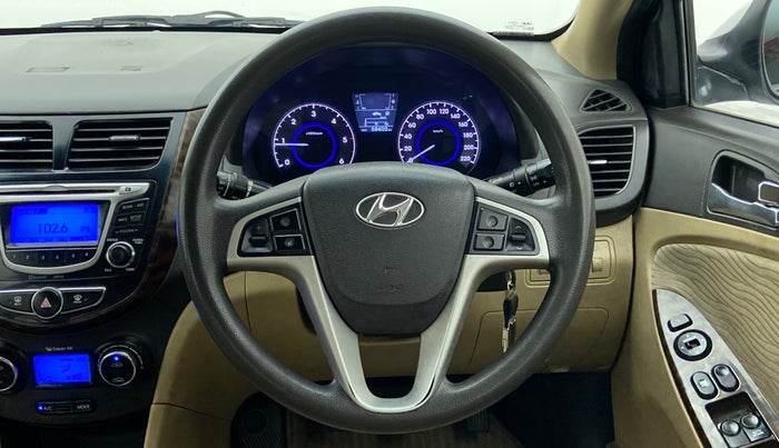 2013 Hyundai Verna FLUIDIC 1.6 SX CRDI, Diesel, Manual, 58,595 km, Steering Wheel Close Up