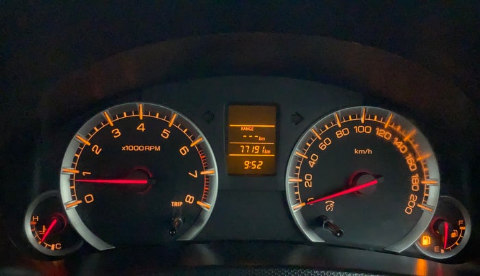 2017 Maruti Swift VXI, Petrol, Manual, 77,191 km, Odometer Image