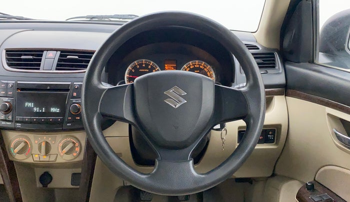 2013 Maruti Swift Dzire VXI, Petrol, Manual, 1,22,713 km, Steering Wheel Close Up