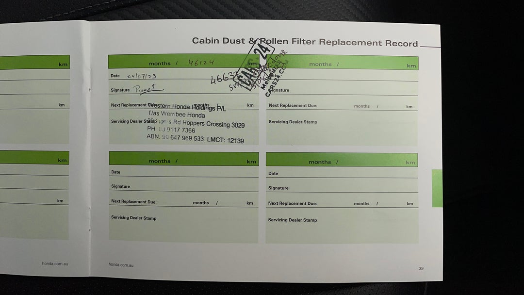 2017 Honda Civic Vti-lx, Automatic, 46638 km, Service History