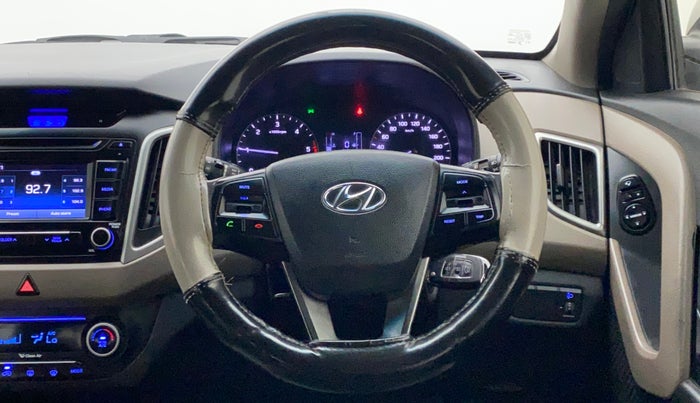2016 Hyundai Creta SX 1.6 DIESEL, Diesel, Manual, 1,26,873 km, Steering Wheel Close Up