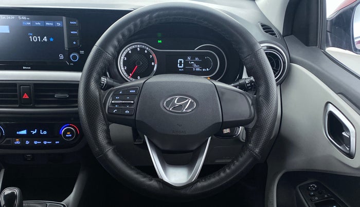 2021 Hyundai GRAND I10 NIOS SPORTZ 1.2 AT, Petrol, Automatic, 9,222 km, Steering Wheel Close Up