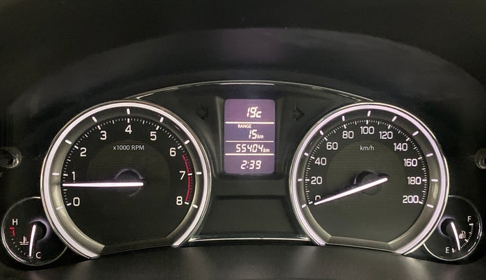 2016 Maruti Ciaz ZXI, Petrol, Manual, 55,437 km, Odometer Image