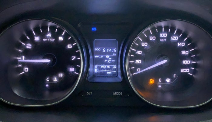 2018 Tata TIGOR XZ (O) PETROL, CNG, Manual, 51,525 km, Odometer Image