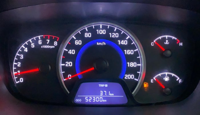 2017 Hyundai Grand i10 ASTA 1.2 KAPPA VTVT, CNG, Manual, 52,300 km, Odometer Image