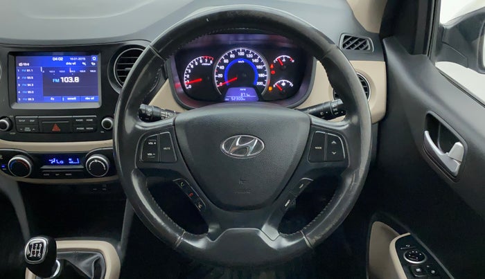 2017 Hyundai Grand i10 ASTA 1.2 KAPPA VTVT, CNG, Manual, 52,300 km, Steering Wheel Close Up