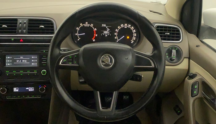 2015 Skoda Rapid ELEGANCE 1.6 MPI MT, Petrol, Manual, 63,084 km, Steering Wheel Close Up