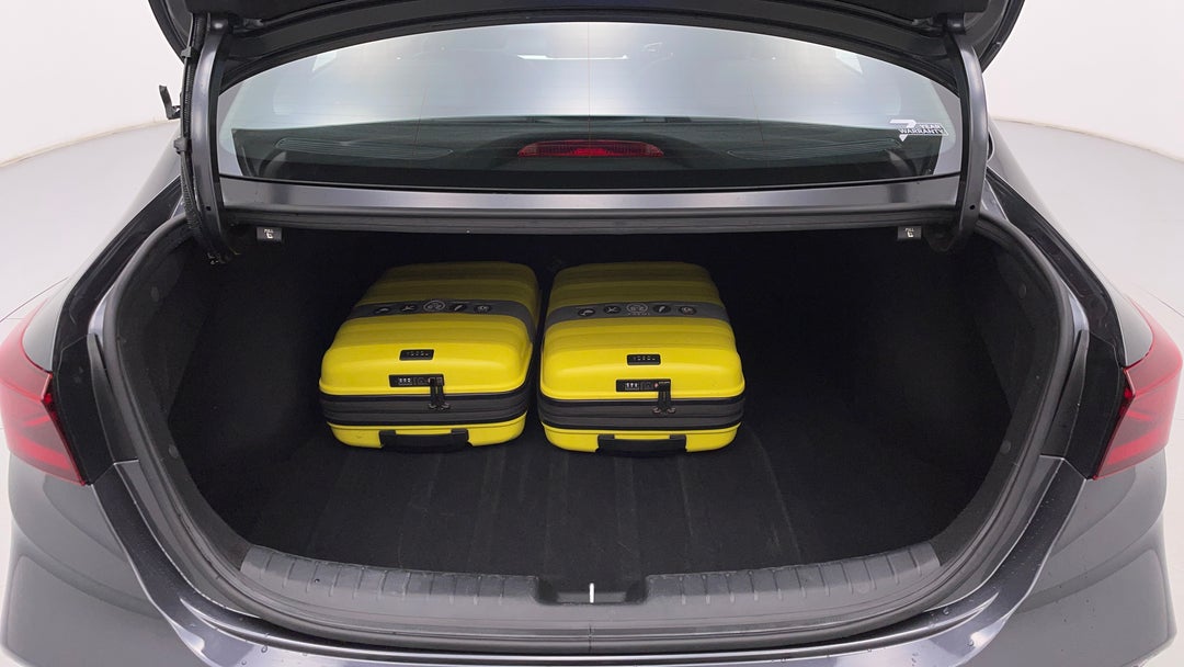 Boot Inside View with Luggage