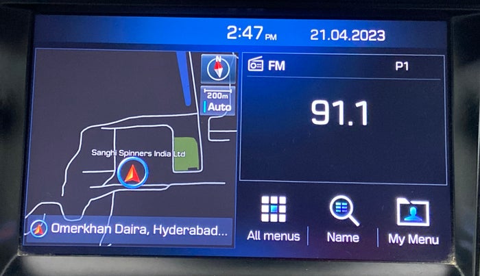 2018 Hyundai Tucson GLS 2WD AT PETROL, Petrol, Automatic, 62,523 km, Touchscreen Infotainment System