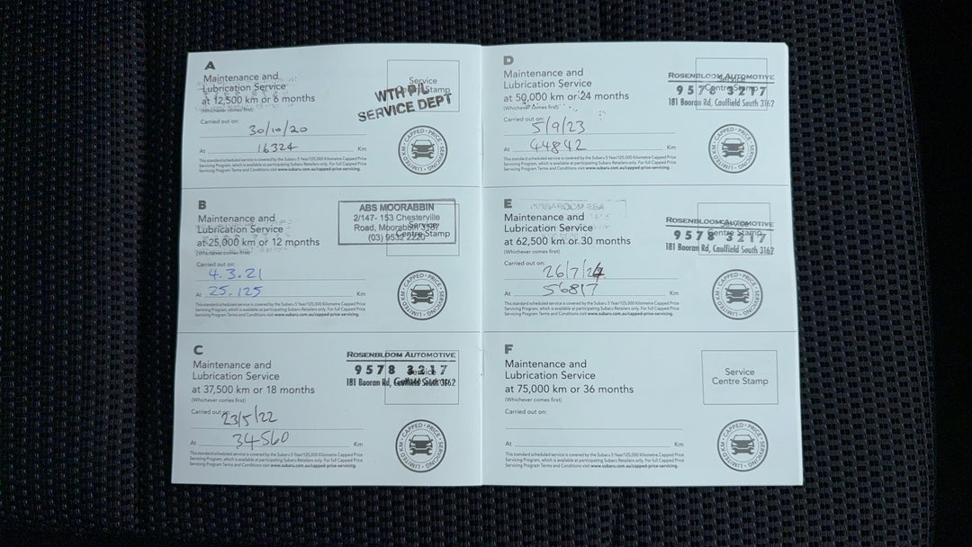 2019 Subaru Liberty 2.5i, Automatic, 66346 km, Service History