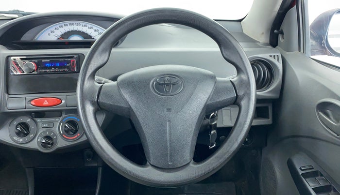 2012 Toyota Etios G, Petrol, Manual, 67,685 km, Steering Wheel Close Up