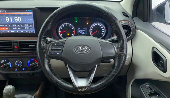 2021 Hyundai AURA S 1.2 CNG, CNG, Manual, 66,390 km, Steering Wheel Close Up