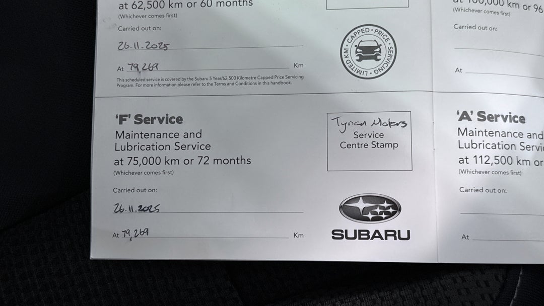 2020 Subaru Outback AWD, Automatic, 84367 km, Service History