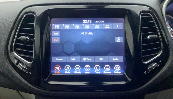 2019 Jeep Compass LIMITED PLUS PETROL AT, Petrol, Automatic, 37,628 km, Infotainment System