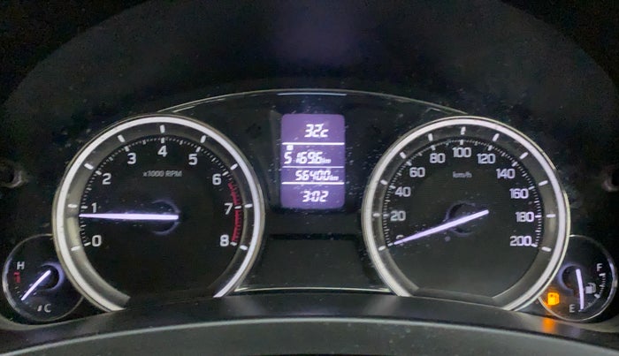 2015 Maruti Ciaz VXI+, Petrol, Manual, 56,400 km, Odometer Image