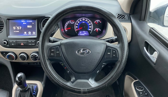 2017 Hyundai Grand i10 SPORTZ (O) 1.2 AT VTVT, Petrol, Automatic, 65,281 km, Steering Wheel Close Up