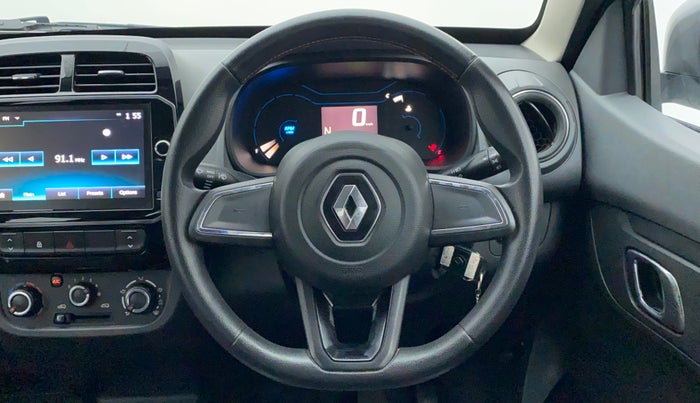 2019 Renault Kwid RXT 1.0 AMT (O), Petrol, Automatic, 19,877 km, Steering Wheel Close Up