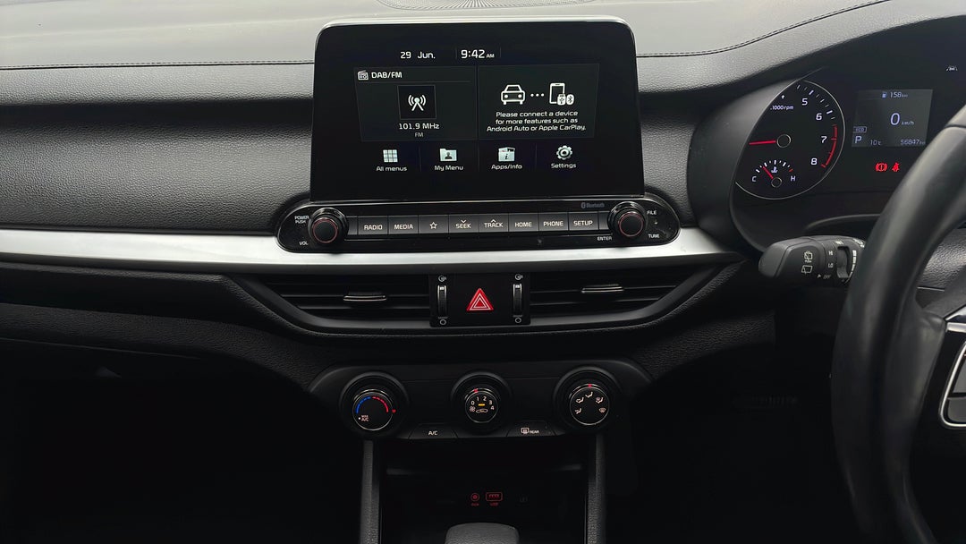 2019 Kia Cerato S, Automatic, 56847 km, Center Console