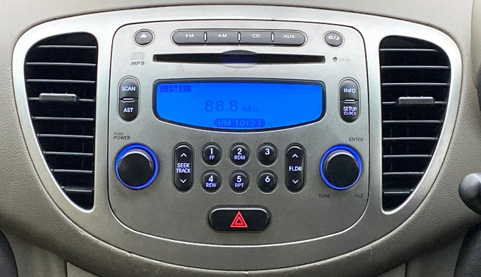 2011 Hyundai i10 SPORTZ 1.2, Petrol, Manual, 47,973 km, Infotainment system - AM/FM Radio - Not Working