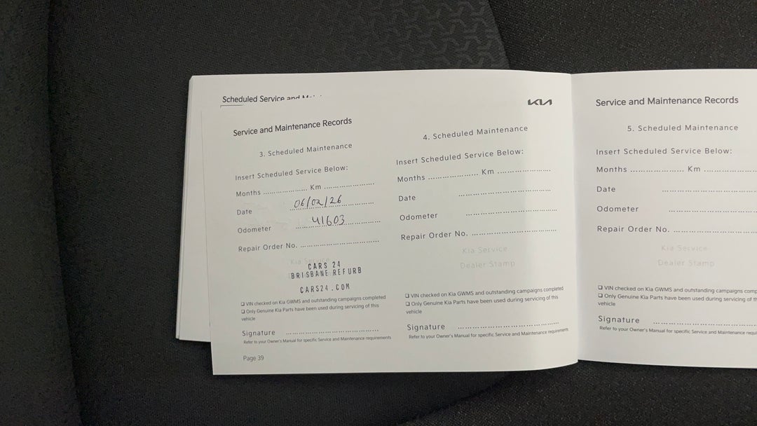 2024 Kia Carnival S, Automatic, 41603 km, Service History