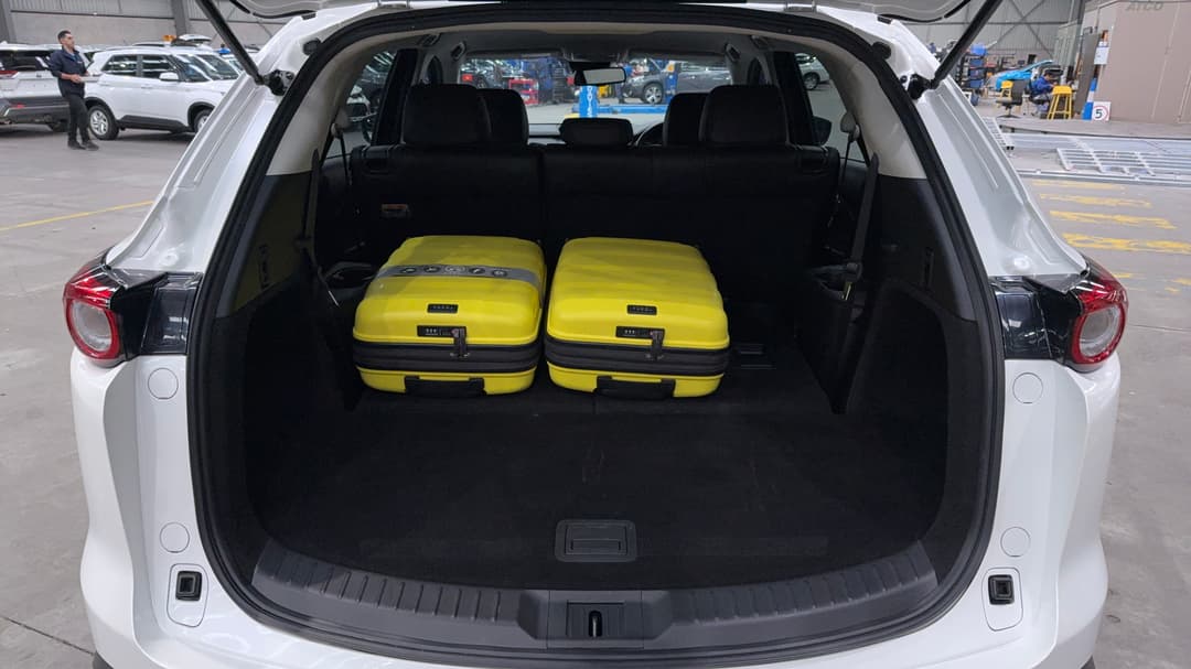 2022 Mazda CX-9 Touring (AWD), Automatic, 37801 km, Boot Inside View with Luggage