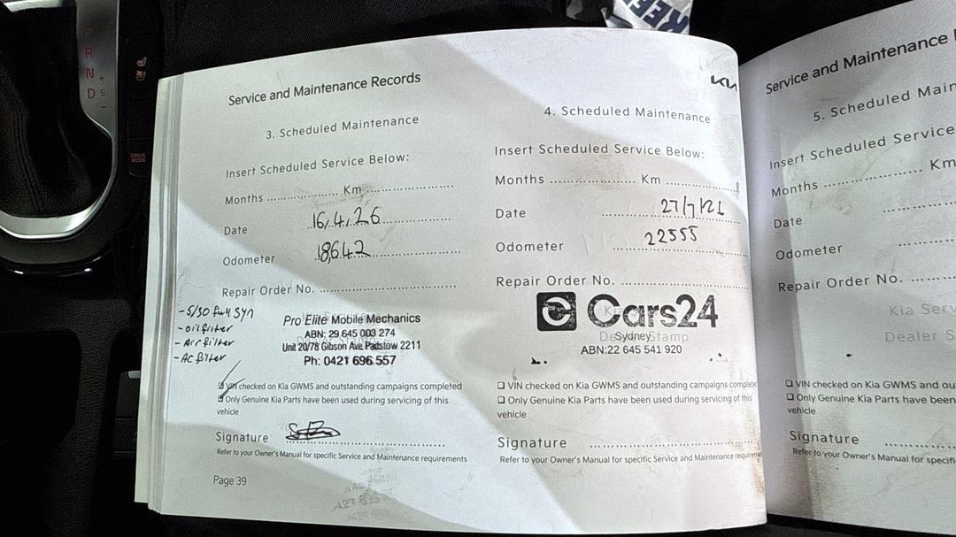 2024 Kia Cerato Gt, Automatic, 22555 km, Service History