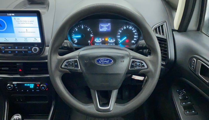 2018 Ford Ecosport TREND 1.5L DIESEL, Diesel, Manual, 1,10,049 km, Steering Wheel Close Up