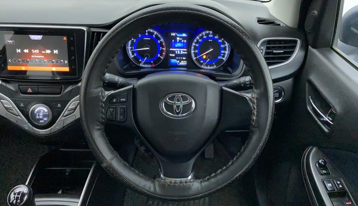 2019 Toyota Glanza G MT PETROL, Petrol, Manual, 65,666 km, Steering Wheel Close Up
