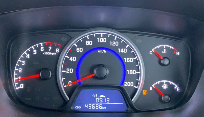 2018 Hyundai Grand i10 MAGNA 1.2 KAPPA VTVT, CNG, Manual, 43,762 km, Odometer Image