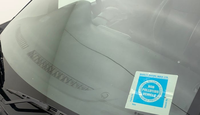 2019 Maruti Baleno ZETA PETROL 1.2, Petrol, Manual, 40,606 km, Front windshield - Minor spot on windshield