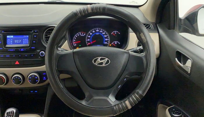 2013 Hyundai Grand i10 SPORTZ 1.2 KAPPA VTVT, CNG, Manual, 67,207 km, Steering Wheel Close Up