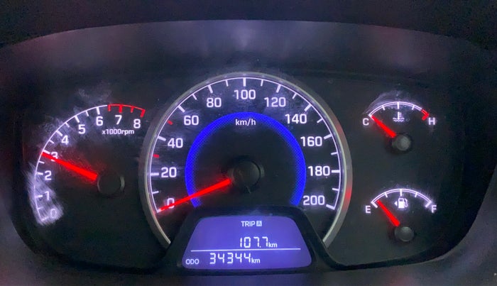 2017 Hyundai Grand i10 MAGNA 1.2 KAPPA VTVT, CNG, Manual, 34,332 km, Odometer Image