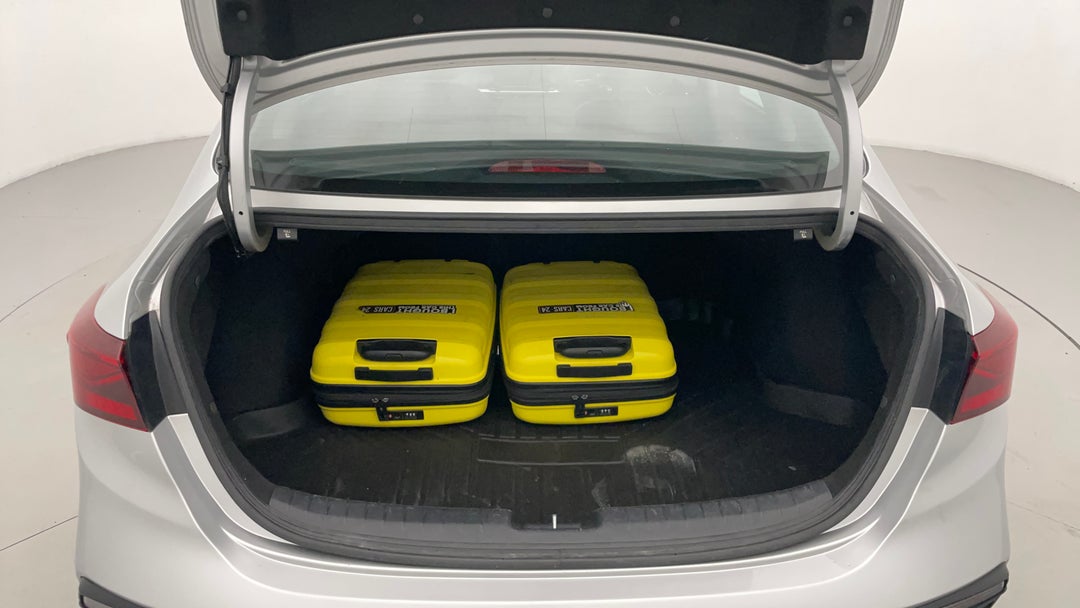 Boot Inside View with Luggage
